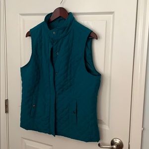 Ladies teal colored vest